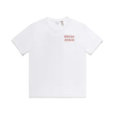 WACKO MARIA US FABRIC POCKET T-SHIRT #1 "White"