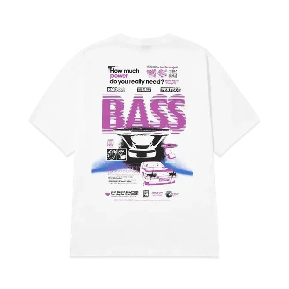 HUF Summer 25 Bass Power Tee "White"