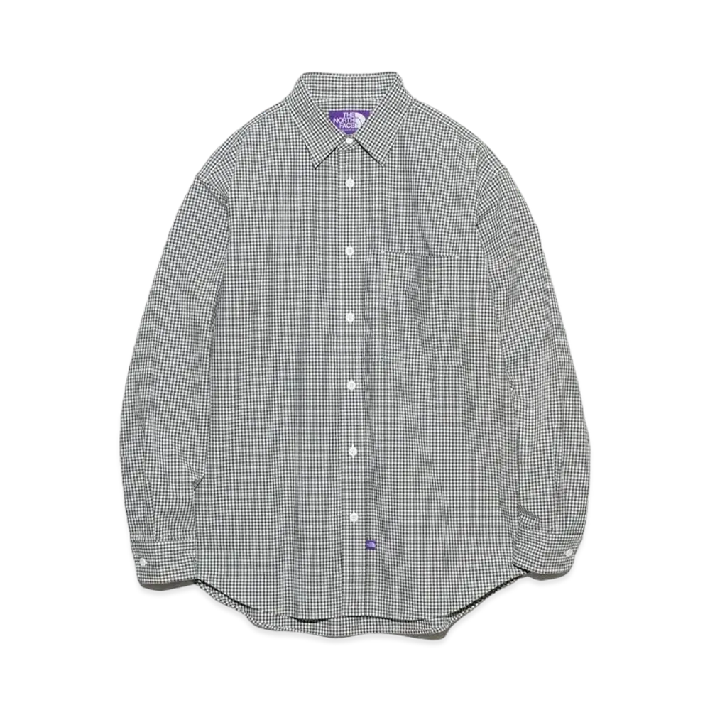 The North Face PURPLE LABEL Regular Collar Gingham Field Shirt "Asphalt Gray"