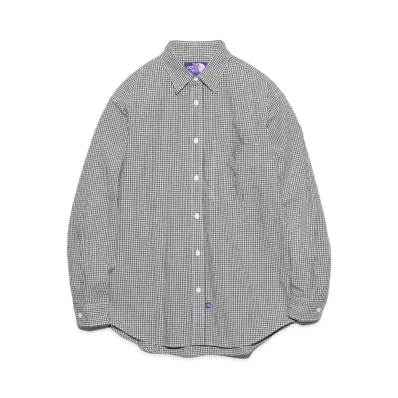 The North Face PURPLE LABEL Regular Collar Gingham Field Shirt "Asphalt Gray"