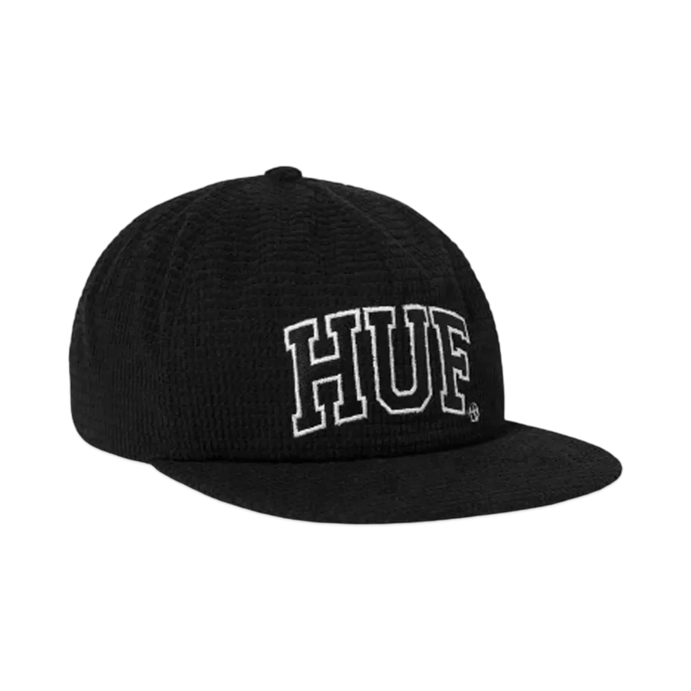 HUF Winter 24 Arch Waffle Cord Snapback "Black"