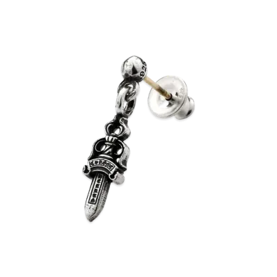 Chrome Hearts Drop Stack Dagger Piercing "Silver"