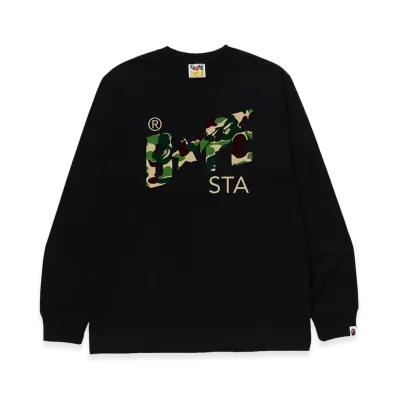 A BATHING APE ABC Camo Bape Sta LS Tee "Black/Green"
