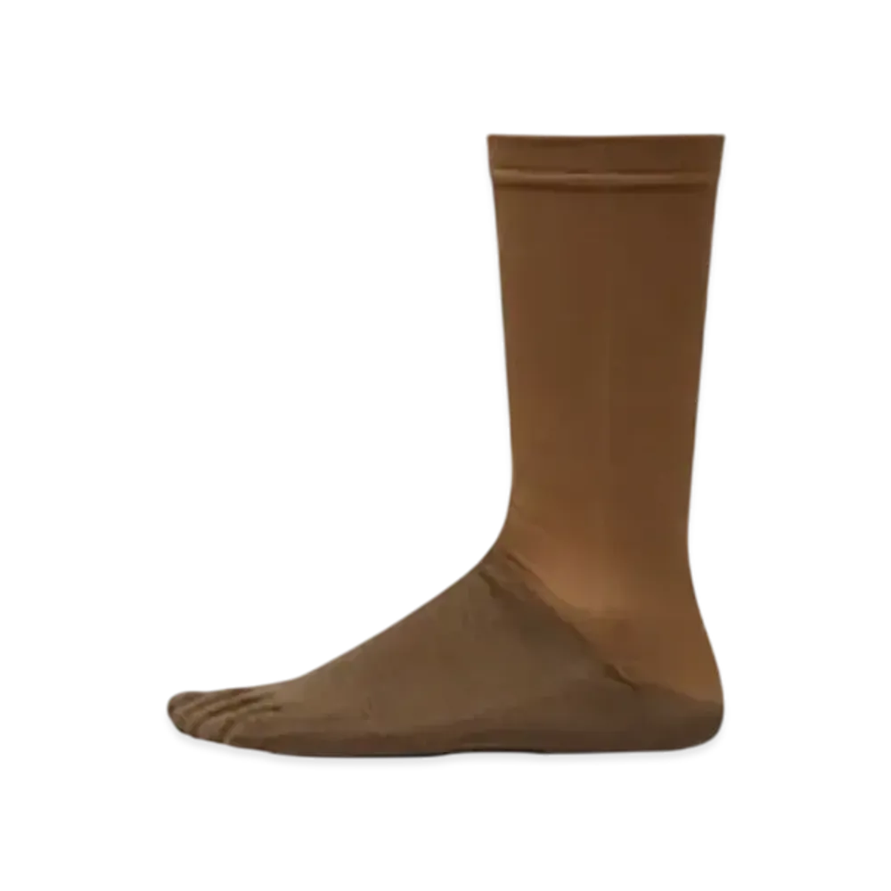 Goldwin Paper Fiber 5-Toe Mid Cut Socks (C3 Fit/Unisex) "Brown Gold"