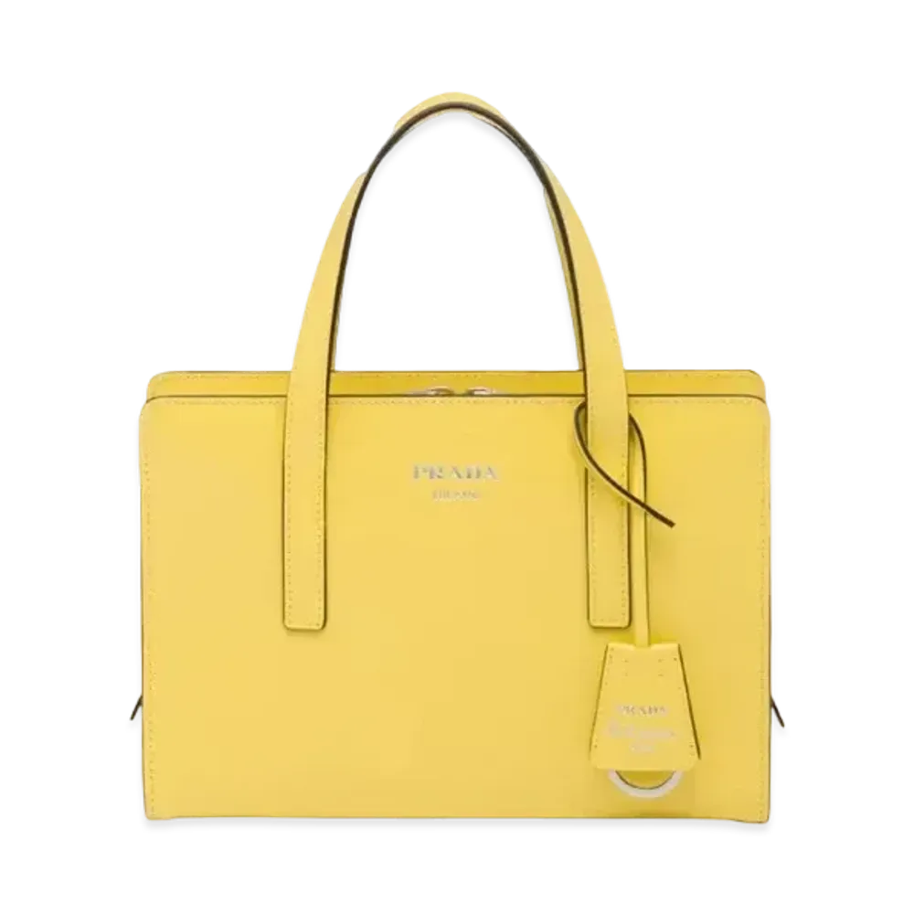 PRADA Re Edition 1995 Brushed Leather Mini Handbag "Yellow"