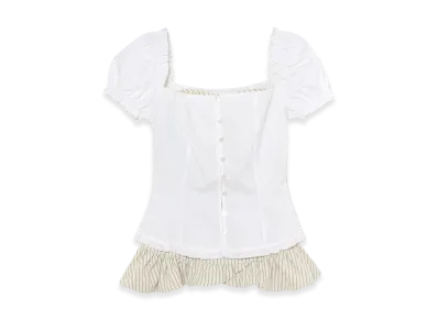 ANDMARY Women's Elsie Frill Set Tops "Ivory"