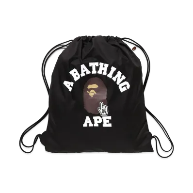 A BATHING APE Go Ape Pointer College Knapsack "Black"