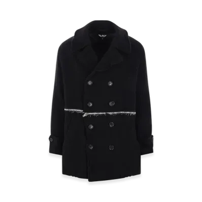 BLACK COMME des GARCONS Wool Coat "Black"