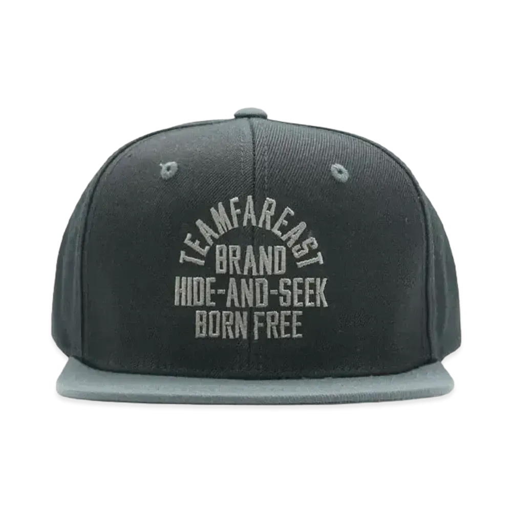 Hide and Seek College Baseball CAP(24ss) "BLACK/GRAY"