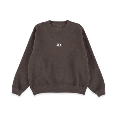 WIND AND SEA Mole Knit Crewneck Sweatshirt "Brown"