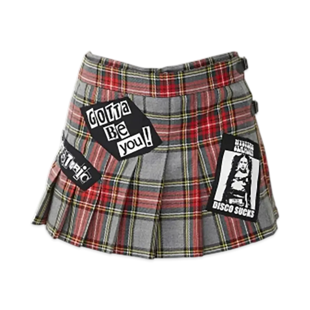HYSTERIC GLAMOUR Disco Sucks Pleated Shorts "Red"