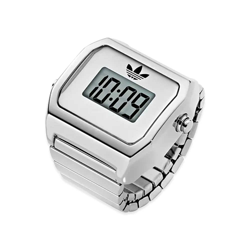 adidas Originals Digital Two Ring Watch "Silver"