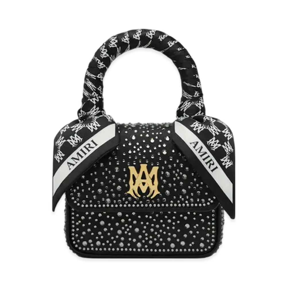 AMIRI Women's Crystal Nano MA Bag "Black"