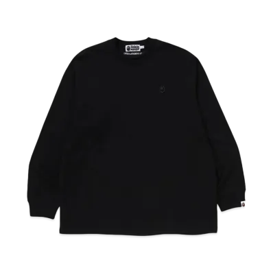 A BATHING APE One Point Relaxed Fit LS Tee "Black"