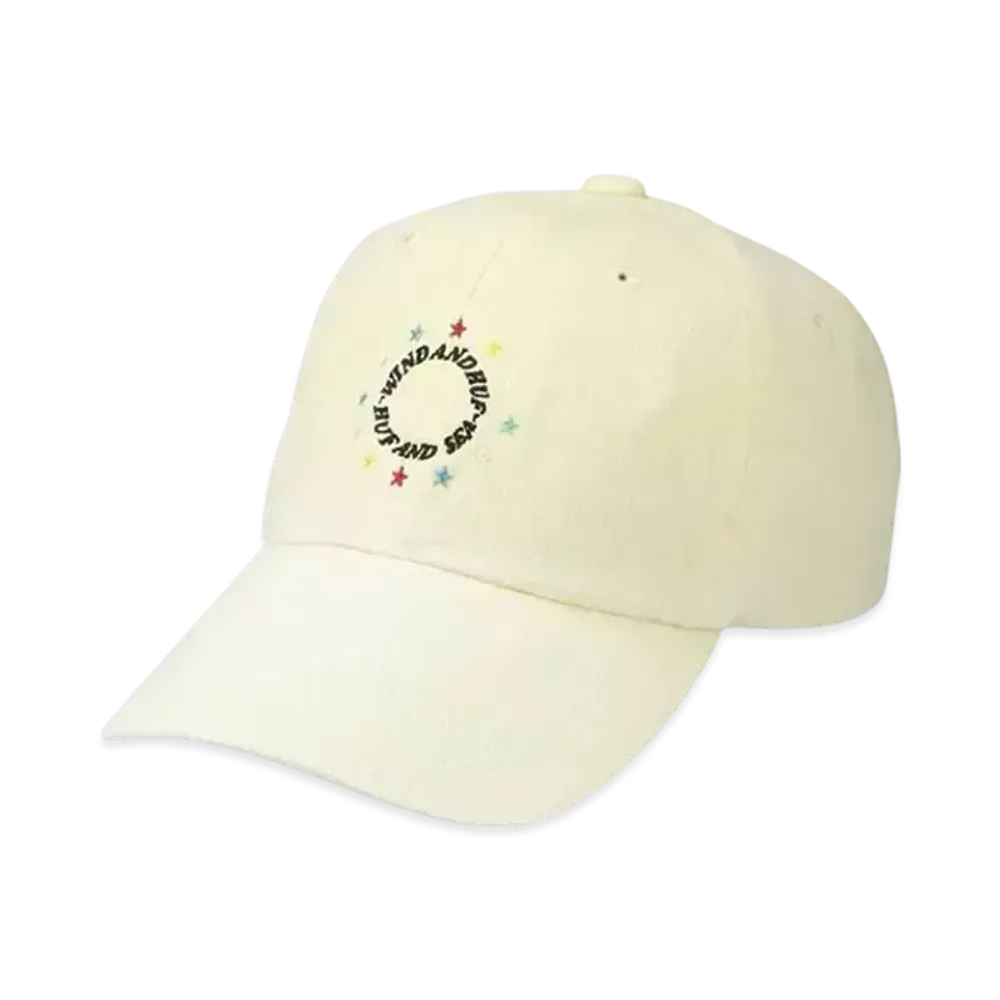 HUF x WIND AND SEA Pigment Wash 6 Panel Cap "Yellow"