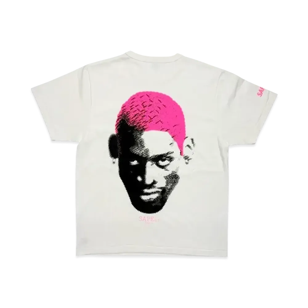 SAPEur Youth Archive Series Neon Pink Head S/S Tee "White"
