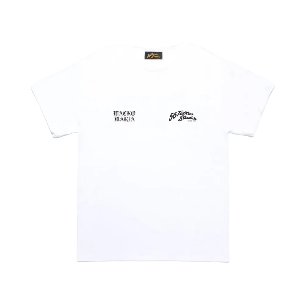 WACKO MARIA 56 Tattoo Studio / T-Shirt "White"