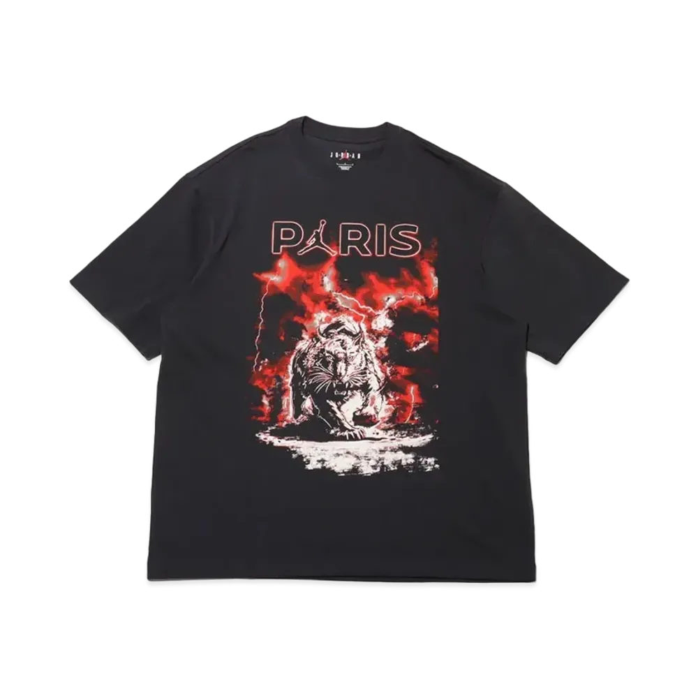 Nike Jordan x PSG STMT SS GFX Tee "Off Noir/Sail"