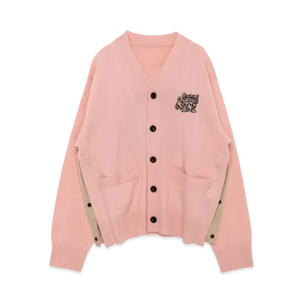 sacai x Gonz Wool Knit Cardigan "Pink"