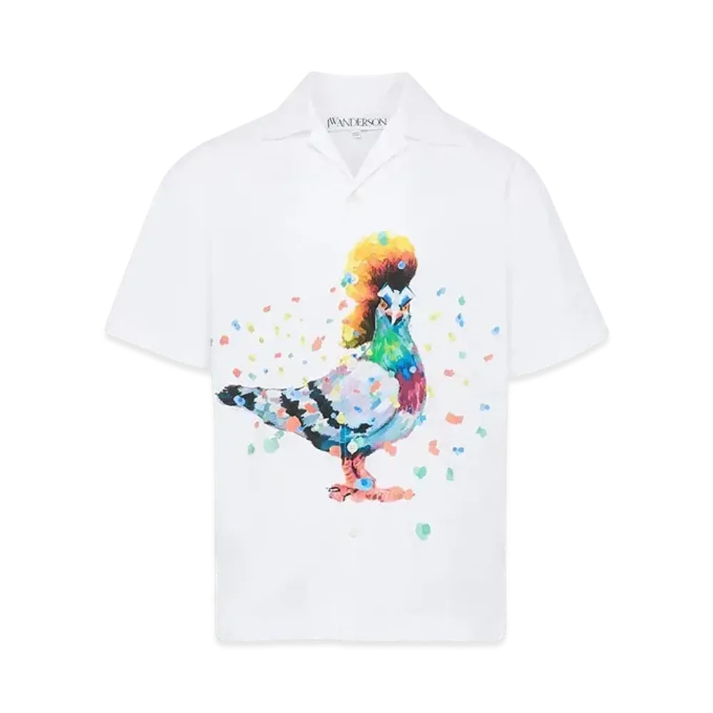 JW ANDERSON Pride Capsule Pigeon Graphic Shirt "White"