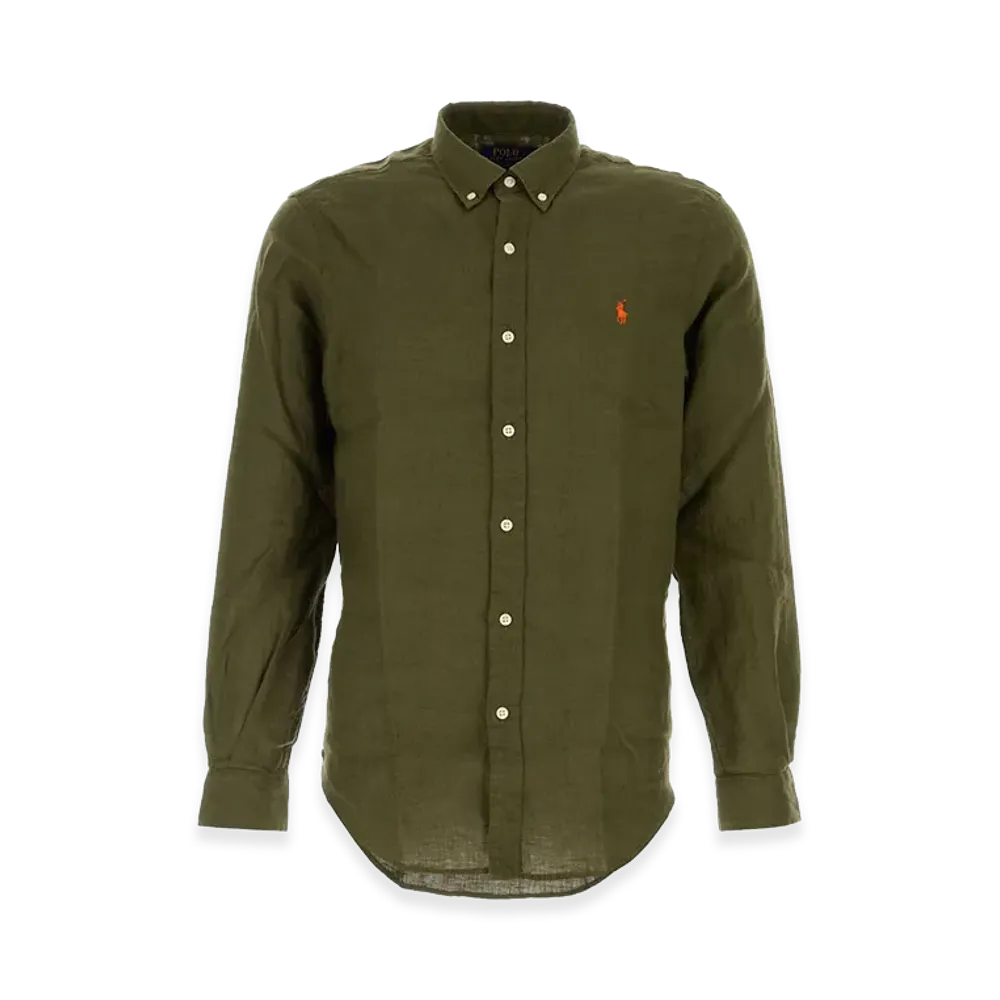 Polo Ralph Lauren Linen Shirt "Olive Green"