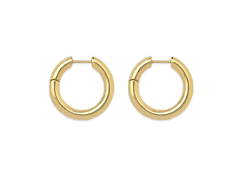 HYKE x END CUSTOM JEWELLERS Women's Bold Hoop Earrings "Gold"