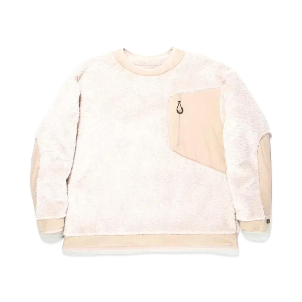 CMF OUTDOOR GARMENT Precold Fleece Tee "White Beige"