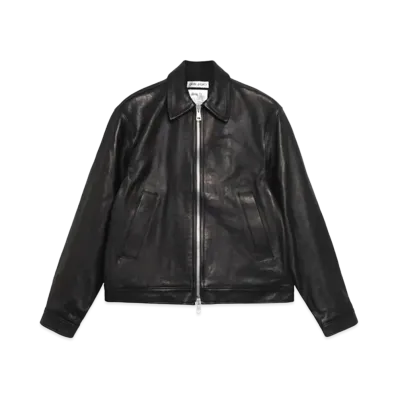 Stussy x Our Legacy Work Shop Blouson Jacket Leather "Black"