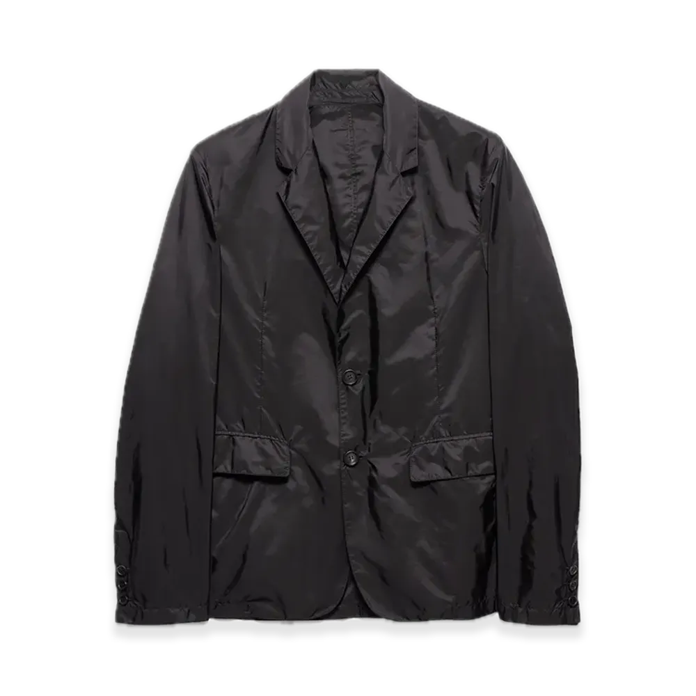 PRADA Single-Breasted Re-Nylon Jacket "Black"