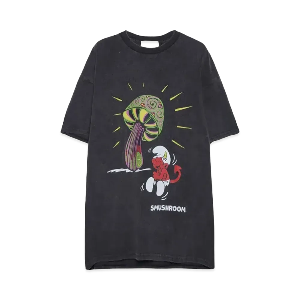 MAYO SMUSHROOM Short Sleeve Tee "FADE BLACK"