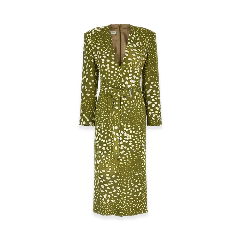 DRIES VAN NOTEN Women's 'Dohana' Dress "Green"