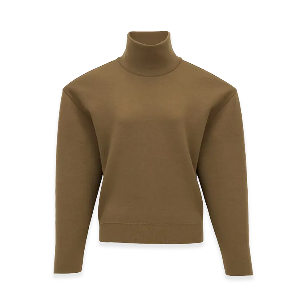 Saint Laurent Women's Sweaters "Khaki"