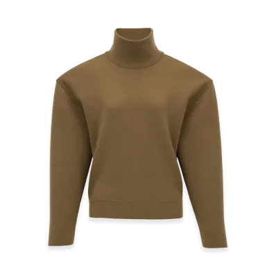 Saint Laurent Women's Sweaters "Khaki"
