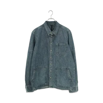 Chrome Hearts Last Bite Cross Ball Button Denim L/S Shirt "Indigo"