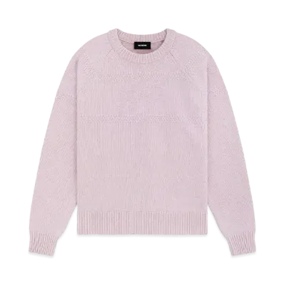 WE11DONE Cable Knit Sweater "Light Pink"