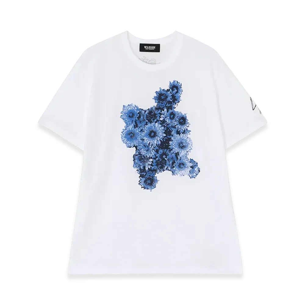 WILDSIDE YOHJI YAMAMOTO Flower T-Shirt "White"
