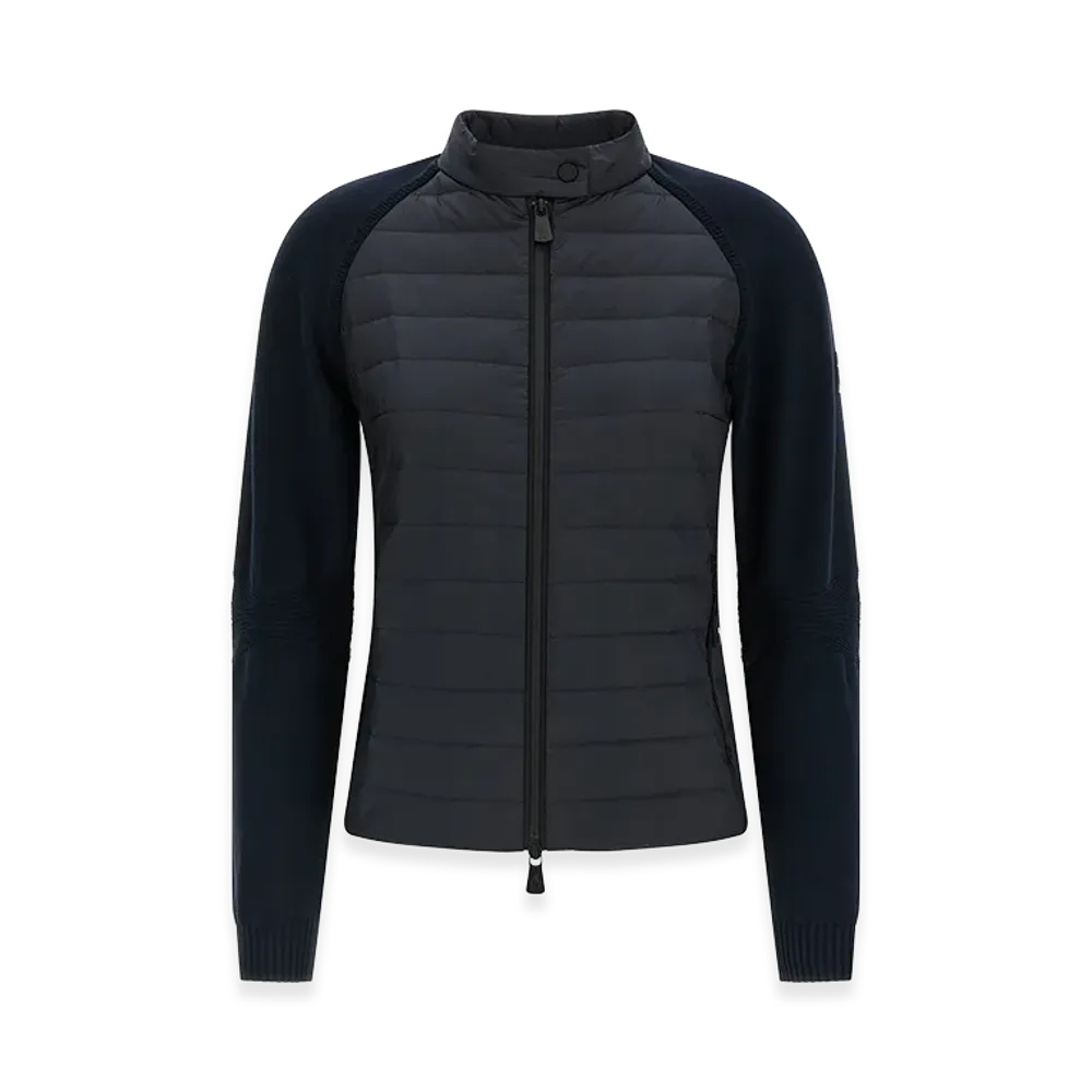 MONCLER Women's Padded Cardigan "Dark Blue"