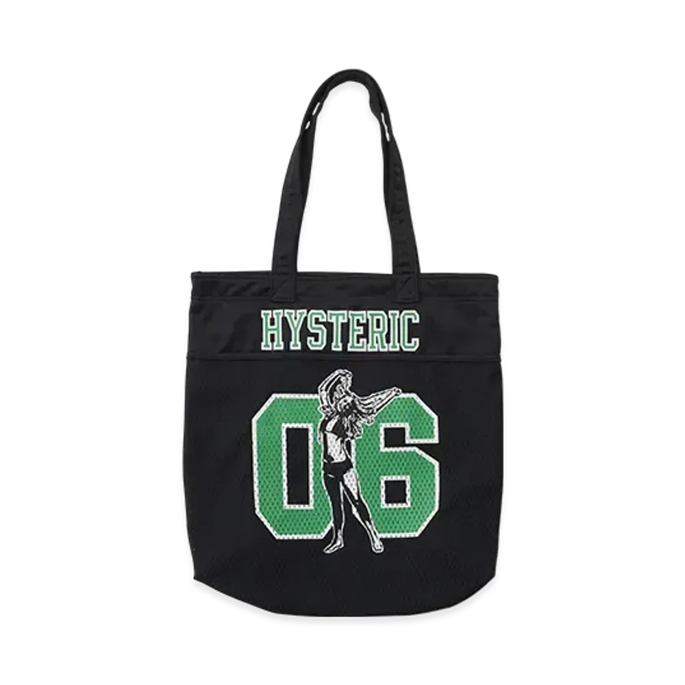 HYSTERIC GLAMOUR Number6 Mesh Tote Bag "Black"