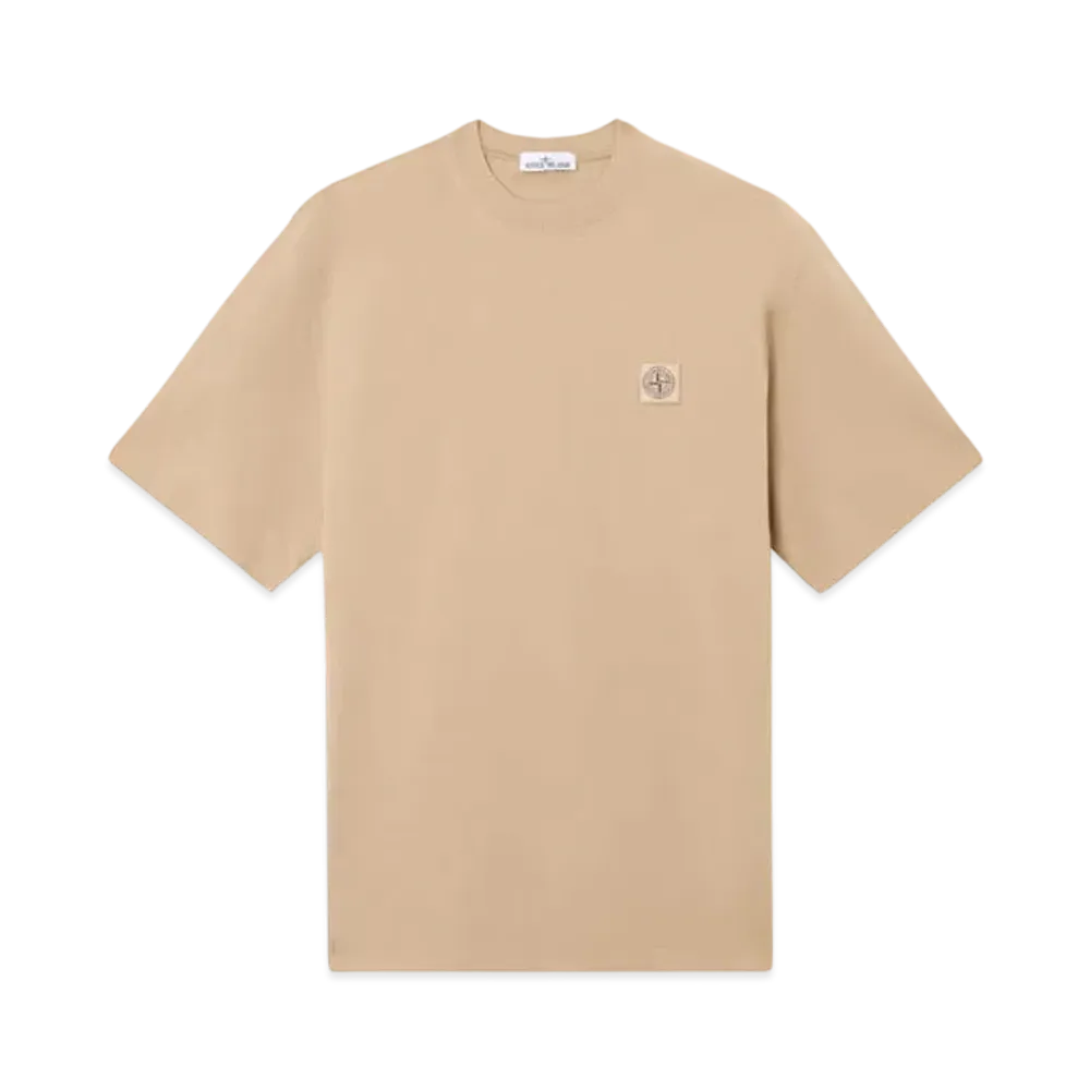 Stone Island 2100034 Combed Organic Cotton Jersey "Biscuit"