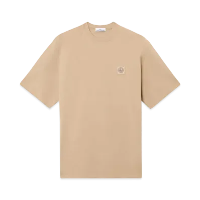 Stone Island 2100034 Combed Organic Cotton Jersey "Biscuit"