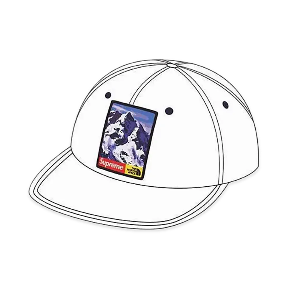 Supreme x The North Face Mountain 6-Panel Hat "White"
