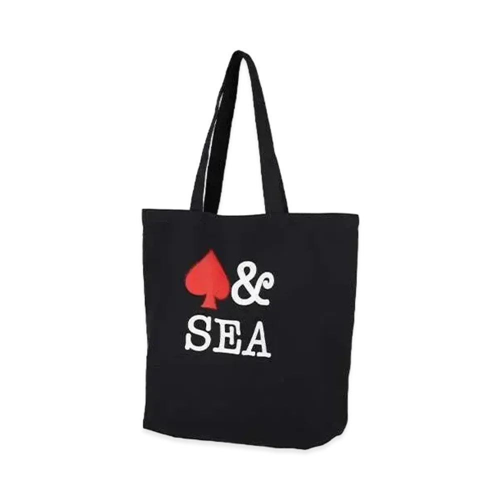 WIND AND SEA Logo Print Tote(HTSP) "Navy"