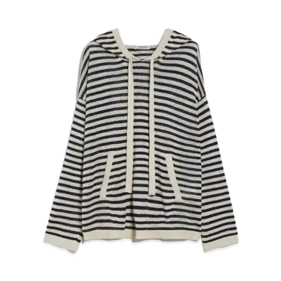 Max Mara Limosa Linen Hoodie Knit "Ivory"