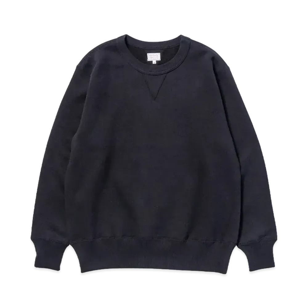 THE REAL McCOY'S 10 OZ. Loopwheel Crewneck Sweatshirt "Black"