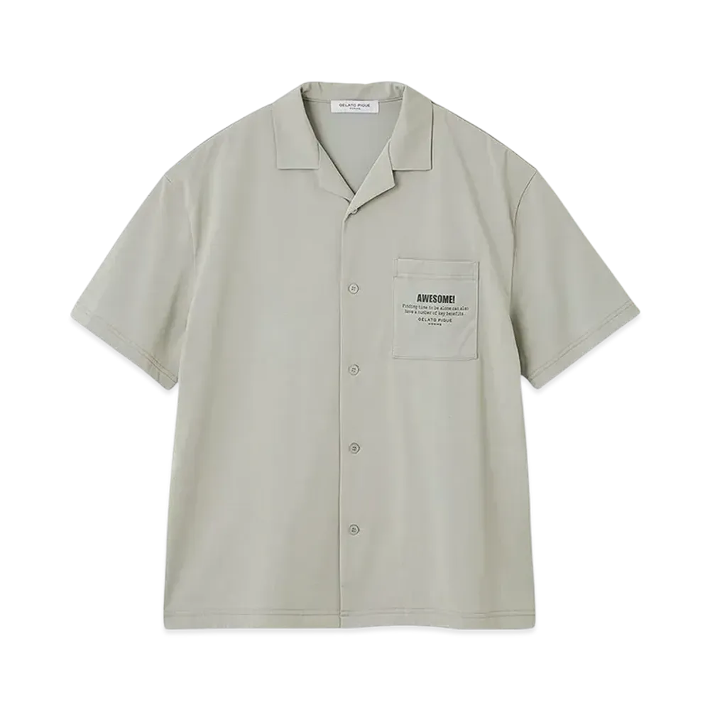 GELATO PIQUE Homme Cool Touch Sensation Supima Cotton Logo Shirt "Green"