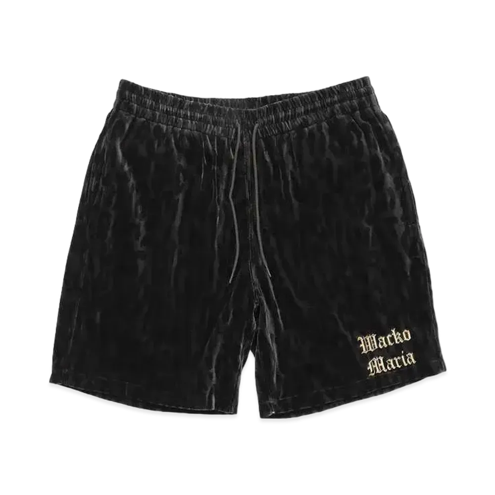 WACKO MARIA LEOPARD VELVET SHORTS "Gray"