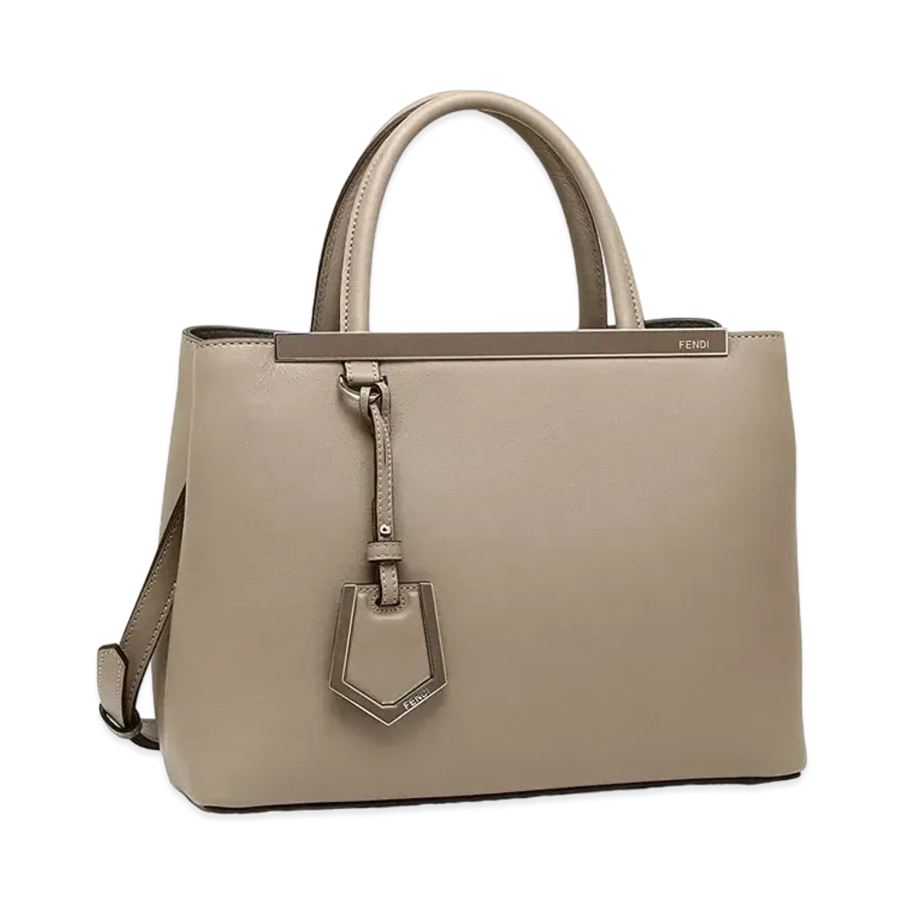 FENDI 2Jours Leather 2WAY Bag "Brown"
