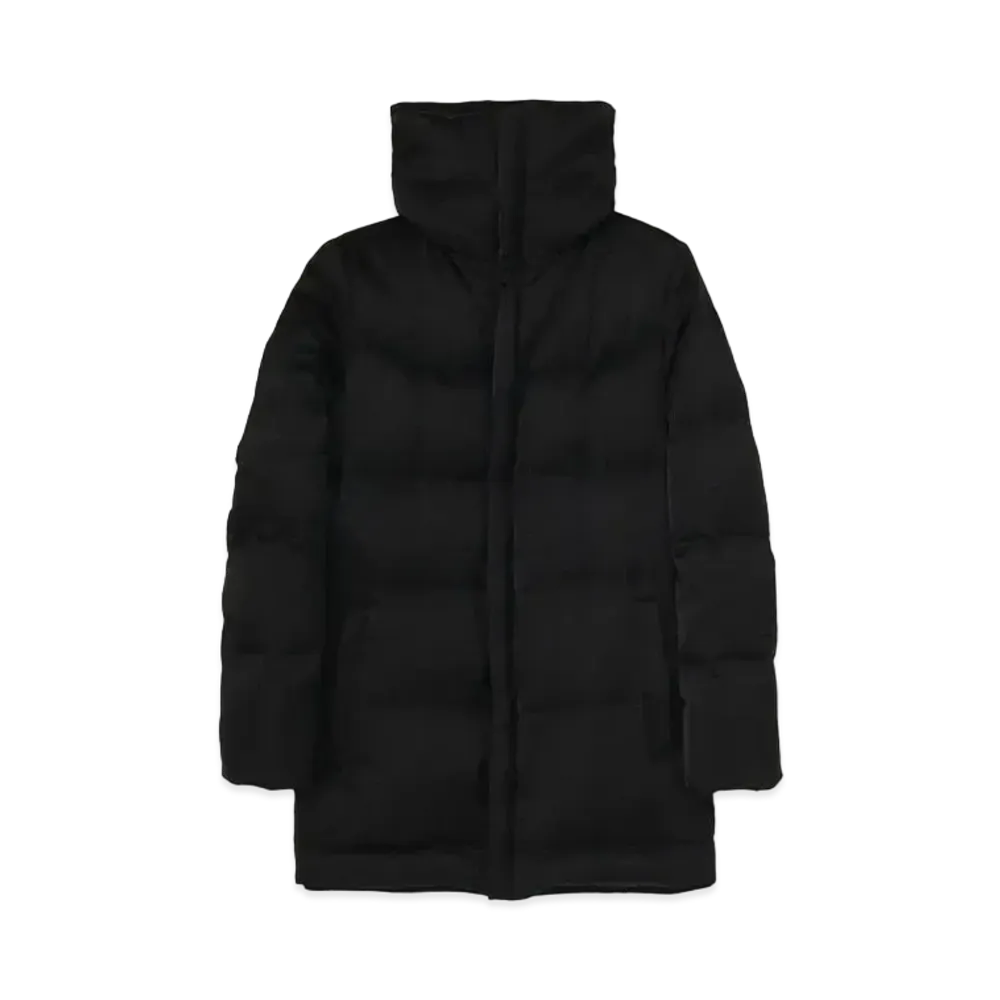 Yohji Yamamoto TWILL DOWN SHORT COAT "Black"