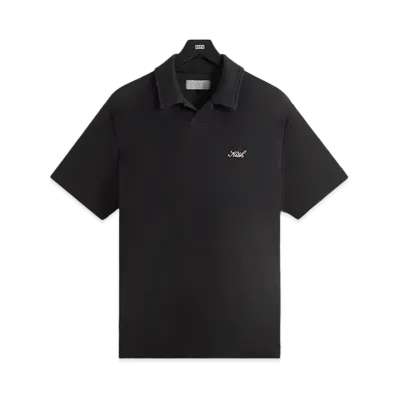 Kith Micro Waffle Drew Polo "Black"