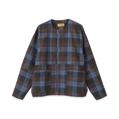 HYSTERIC GLAMOUR Women's Hysteric Devil Club Embroidered Oversized Shirt "Blue"